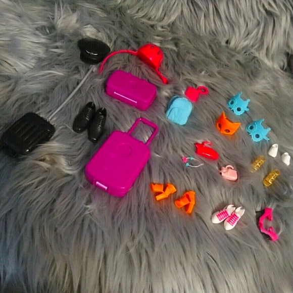 Barbie Other - BARBIE traveling accessories and shoes